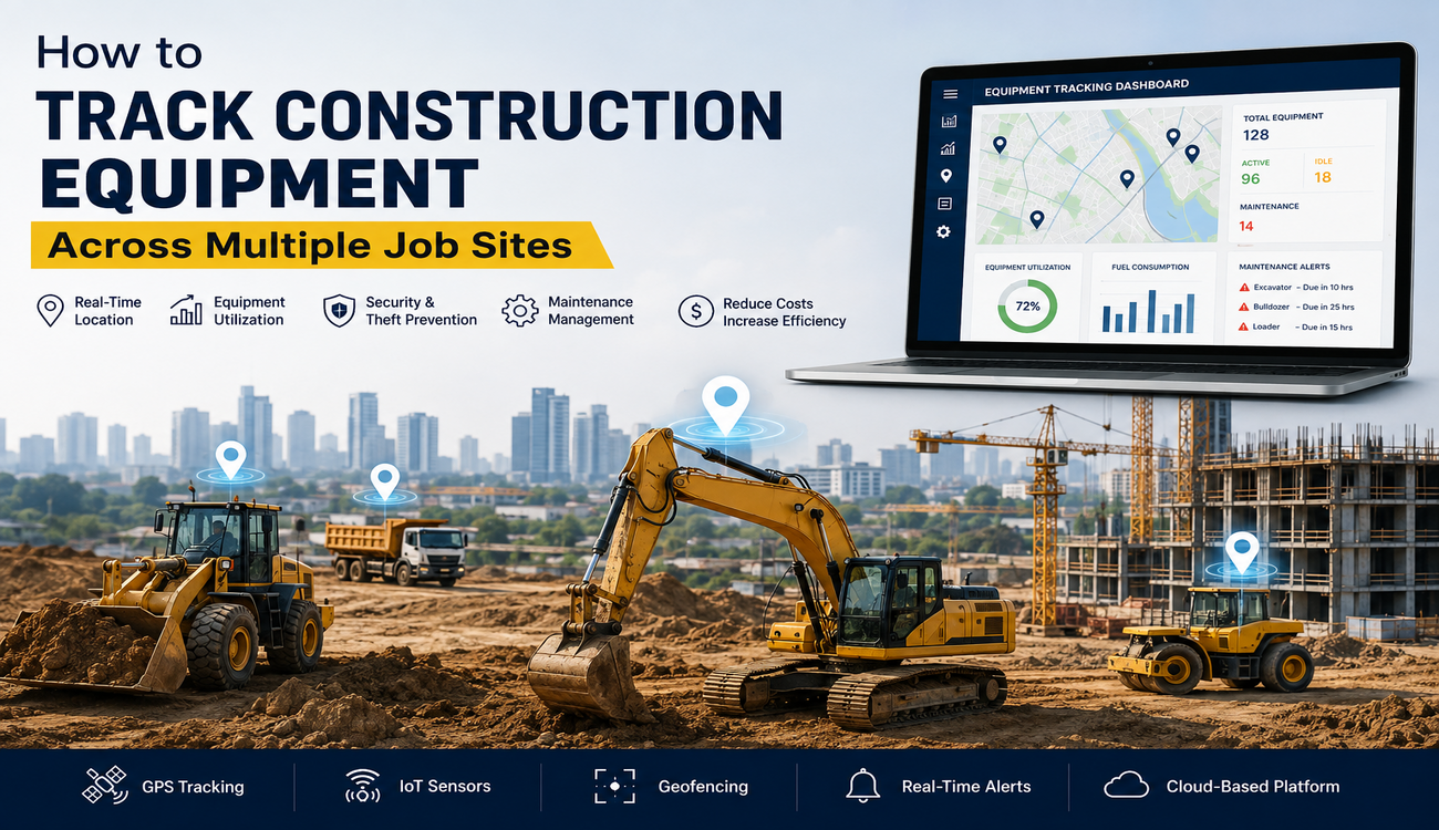 How to Track Construction Equipment Across Multiple Job Sites